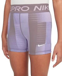 Nike Big Girls Pro Dri-fit Printed 5" Shorts