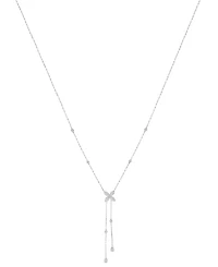 Effy Diamond Flower 18" Lariat Necklace (3/4 ct. t.w.) in 14k White Gold