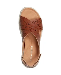Easy Spirit Women's Amiya Crisscross Lightweight Flat Sandals