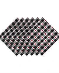 Design Imports Valentine's Day Napkin, Set of 6