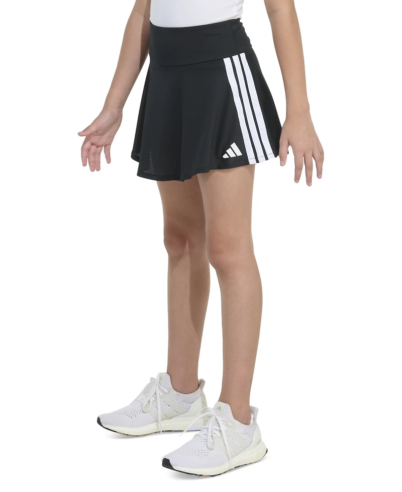 adidas Big Girls Detached Wide Waistband 3-Stripe Flounce Skort