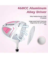 Women's Complete Golf Club Set Right Hand with Rain Hood
