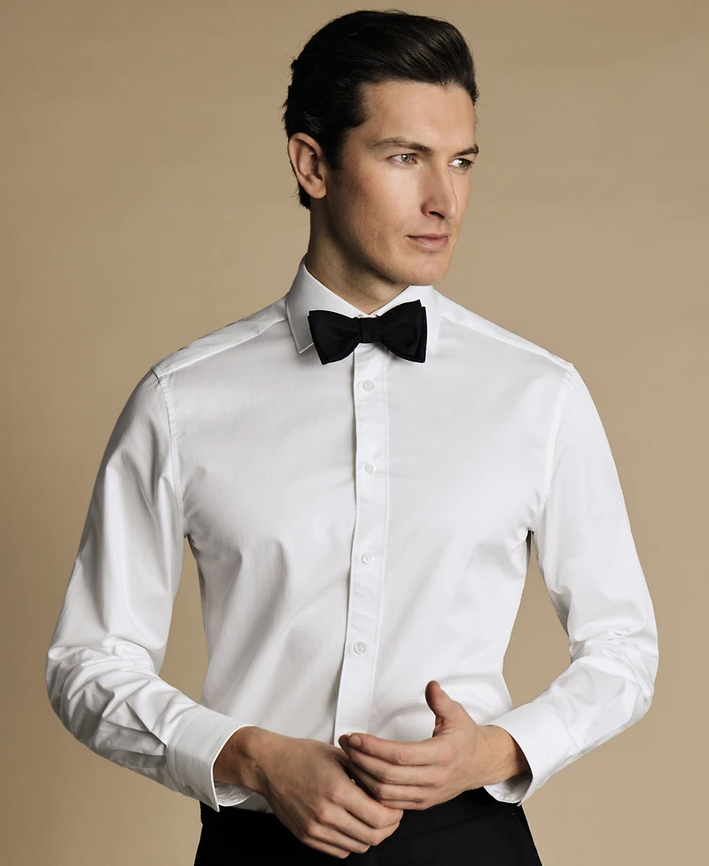Charles Tyrwhitt Men's Slim-Fit Luxury Dress Shirt