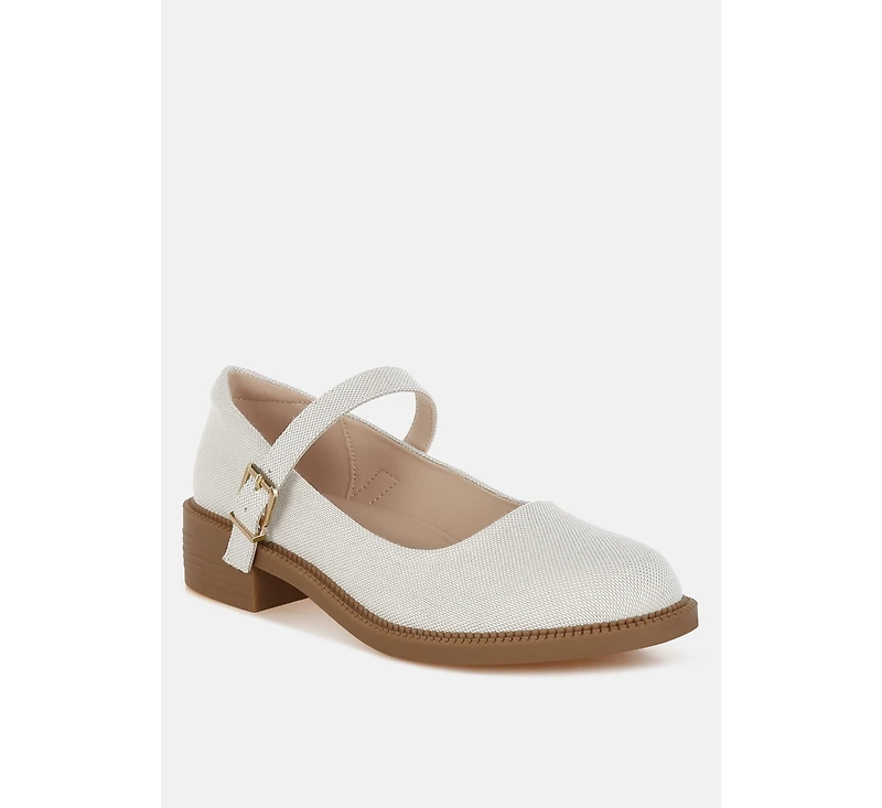 Bibeta Canvas Mary Jane Shoes