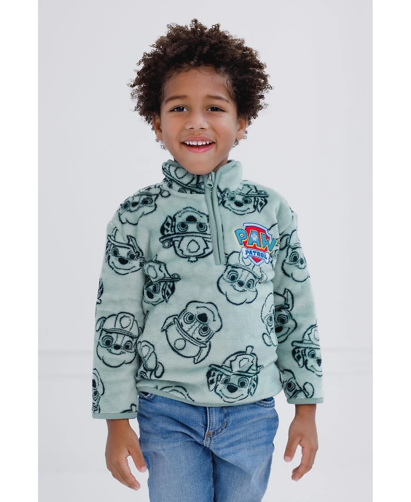 Paw Patrol Toddler Boys Half Zip Woobie Sweatshirt