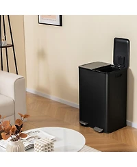 2 x 8 Gallon Dual Trash Can for Kitchen, Office, and Home Use