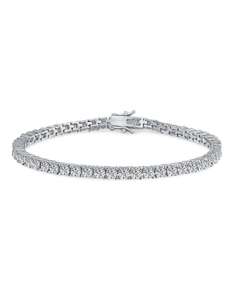 Bling Jewelry Classic 3MM Cz Solitaire Tennis Anklet Ankle Bracelet 9 Inch