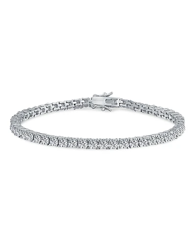 Bling Jewelry Classic 3MM Cz Solitaire Tennis Anklet Ankle Bracelet 9 Inch