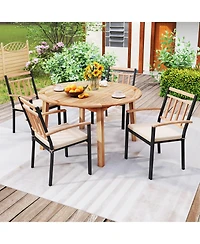 Outdoor Acacia Wood Dining Table for 4-6 People