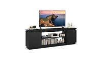 Tv Cabinet with 3 Adjustable Shelves and Anti-Tipping Kits Secure Entertainment Center for Living Room