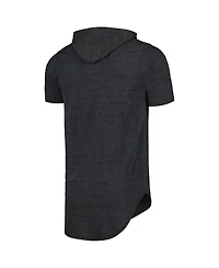 Majestic Men's Black Pittsburgh Pirates Tri-Blend Hoodie T-Shirt