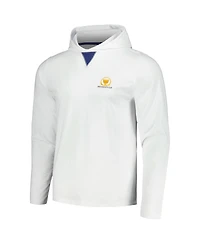 B. Draddy Men's White Presidents Cup Long Sleeve Hoodie T-Shirt