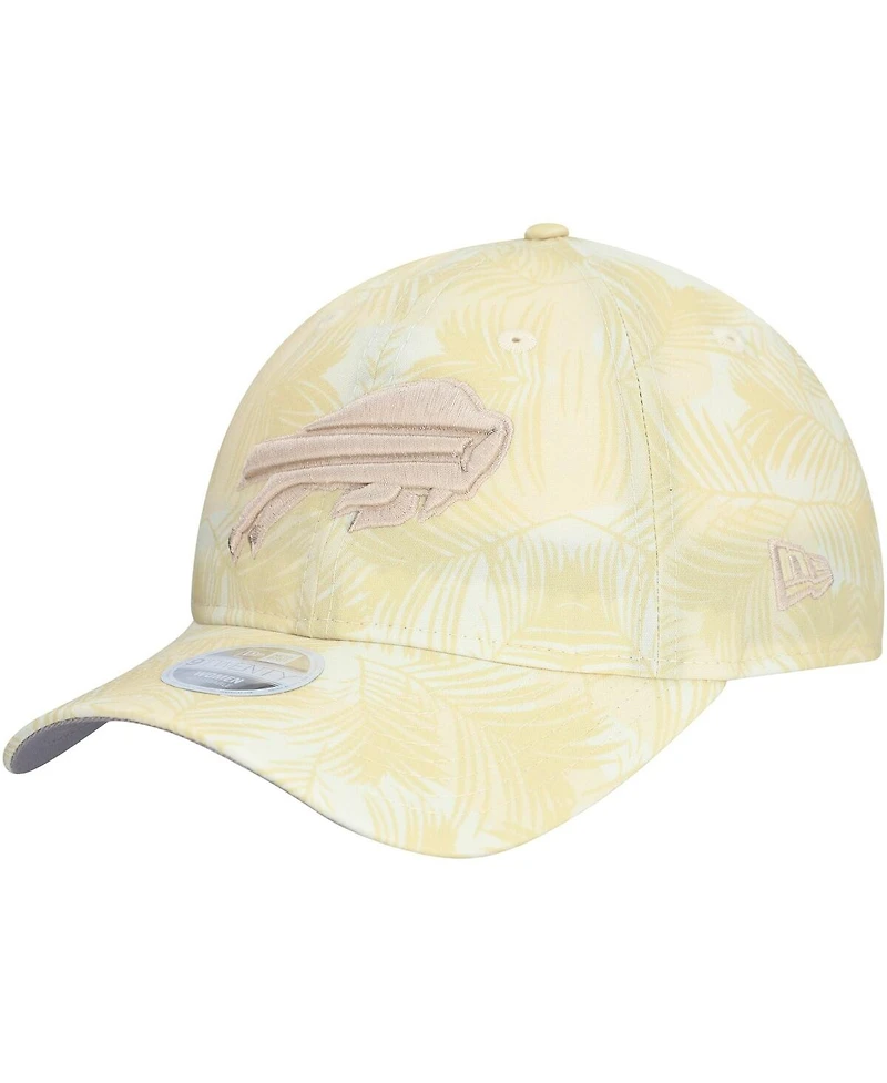 New Era Women's Cream Buffalo Bills Frond 9TWENTY Adjustable Hat