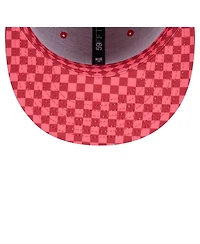 New Era Men's Scarlet San Francisco 49ers Checkered 59FIFTY Fitted Hat