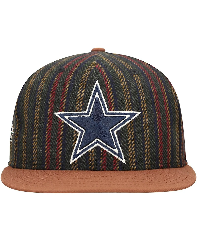 New Era Men's Brown/Tan Dallas Cowboys Vintage Herringbone 59FIFTY Fitted Hat