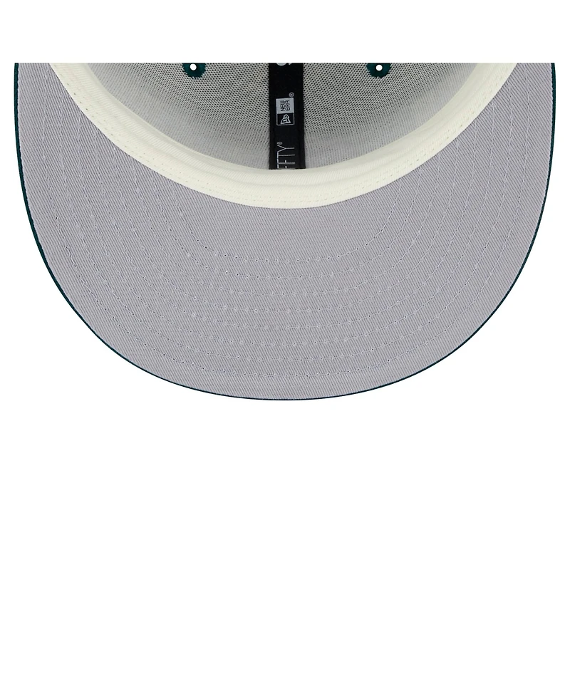 New Era Men's Green Michigan State Spartans Plaid 9FIFTY Snapback Hat