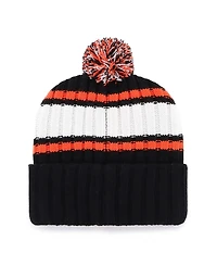 '47 Brand Men's Black San Francisco Giants Plateau Cuffed with Pom Knit Hat
