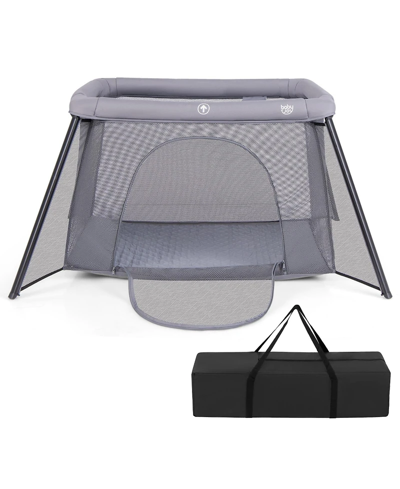 Foldable Baby Playpen with Safety Sides, 2-in-1 Design for Secure Playtime