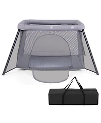 Foldable Baby Playpen with Safety Sides, 2-in-1 Design for Secure Playtime