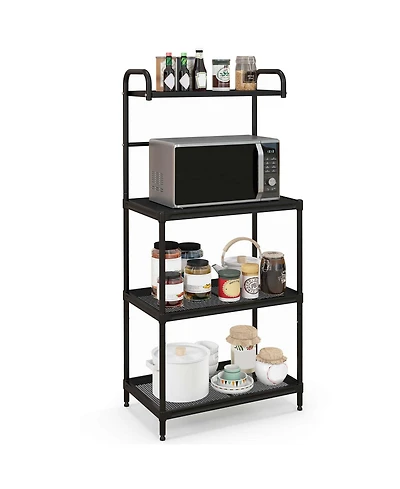4-Tier Baker's Rack Microwave Oven Rack Shelves Kitchen Storage Organizer