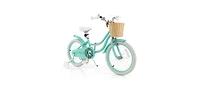 Kids Bike with Training Wheels and Adjustable Handlebar Seat Safe Comfortable Bicycle for Toddlers Young Riders