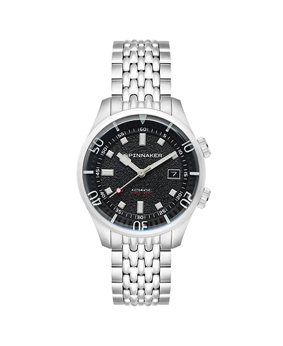 Spinnaker Men's Bradner Automatic Solid Stainless Steel Bracelet Watch, 42mm