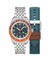 Spinnaker Men's Fleuss Gmt Automatic Solid Stainless Steel Bracelet Watch