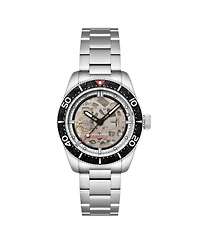Spinnaker Men's Croft 42 Skeleton Automatic Solid Stainless Steel Bracelet Watch