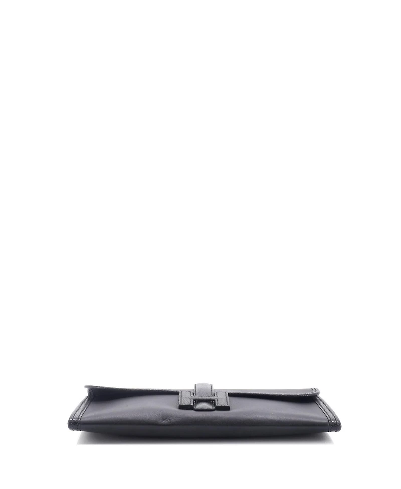 Pre-Owned Hermes 29 Jige Elan Clutch Swift with Lizard