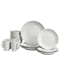 Tabletops Unlimited Adams Ash White 16 Pc. Dinnerware Set, Service for 4
