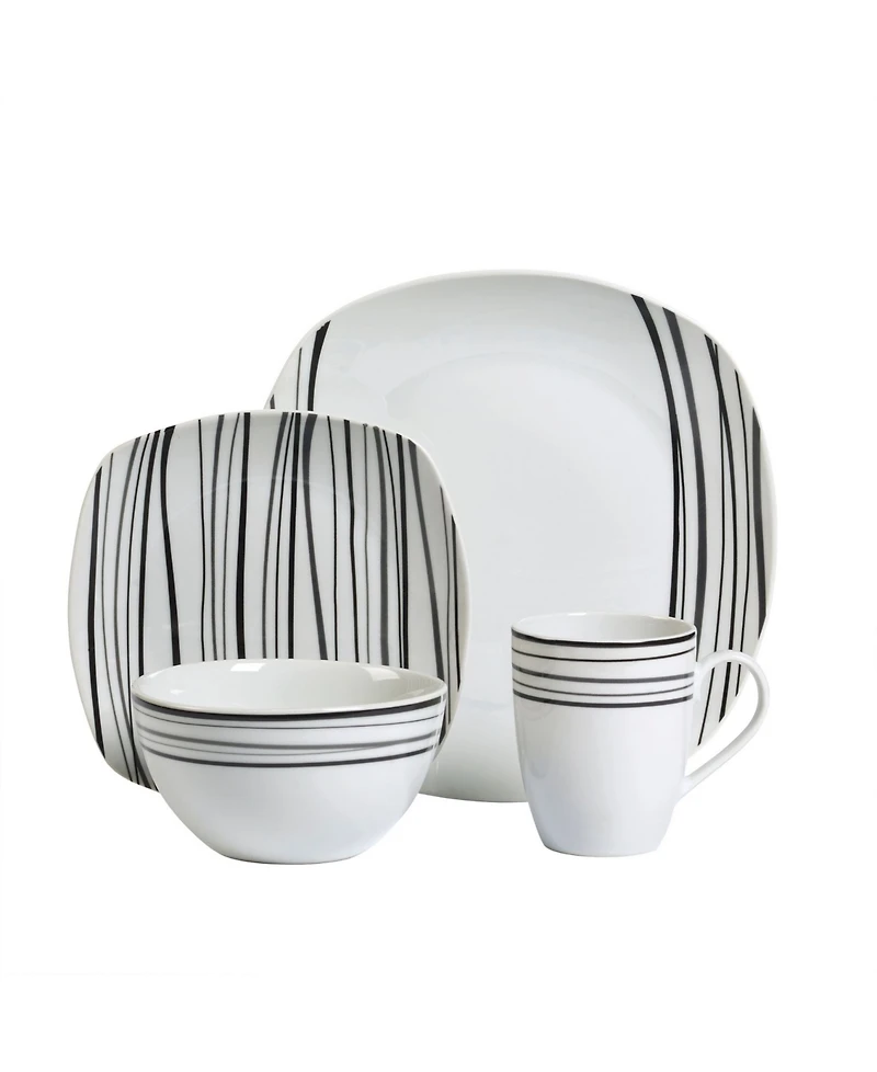 Tabletops Unlimited Justin 16 Pc. Dinnerware Set, Service for 4