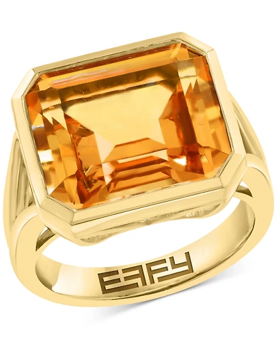 Effy Citrine Statement Ring (11 ct. t.w.) in 14k Gold over Silver (Available in Blue Topaz)