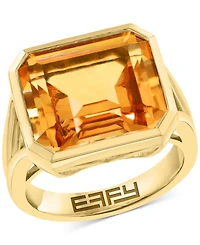Effy Citrine Statement Ring (11 ct. t.w.) in 14k Gold over Silver (Available in Blue Topaz)