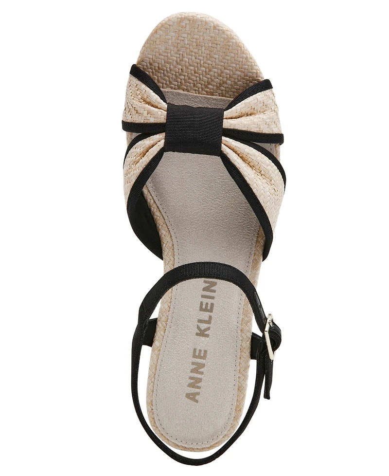 Anne Klein Women's Pileni Platform Block Heel Dress Sandals