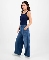 Democracy Petite "Ab"solution Skyrise Wide-Leg Jeans