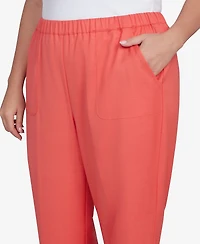 Alfred Dunner Plus Size Catalina Island Classic Balanced Side Pocket Short Length Pants