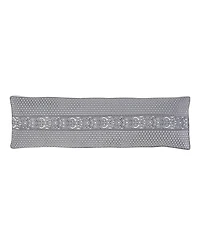 J Queen New York Bolero Pewter Bolster Decorative Pillow, 15" x 52"