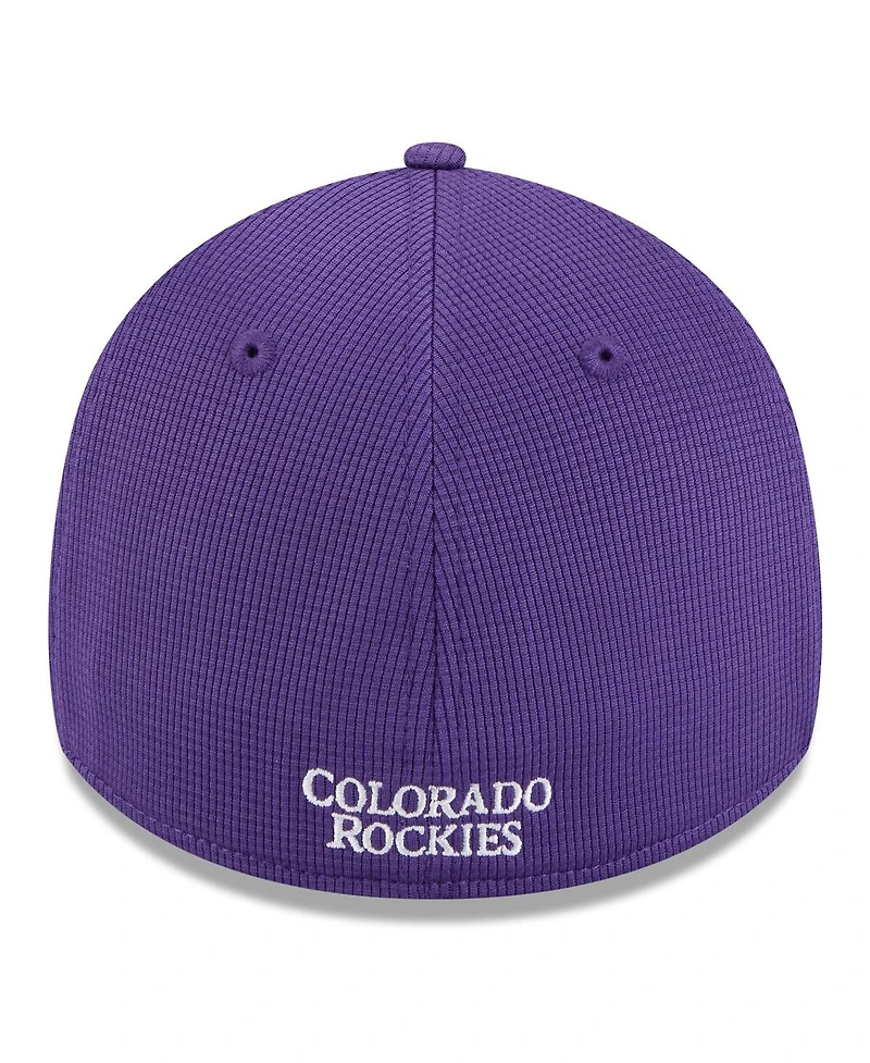 New Era Men's Purple Colorado Rockies 2025 Spring Training 39THIRTY Flex Hat
