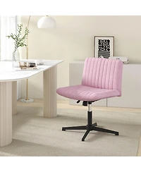 Criss Cross Legged Office Chair Ergonomic Mid Back Computer Desk Chair