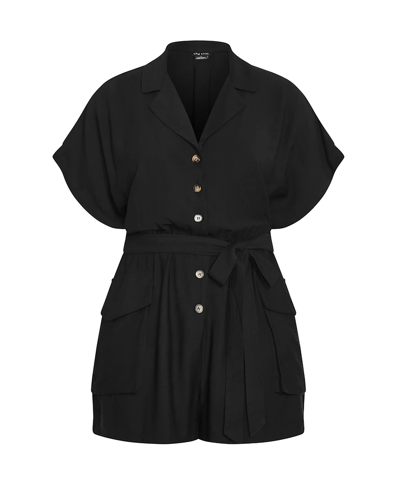 Plus Jade Playsuit