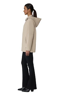 Soia & Kyo Womens Milena Straight-Fit Raincoat With Detachable Hood