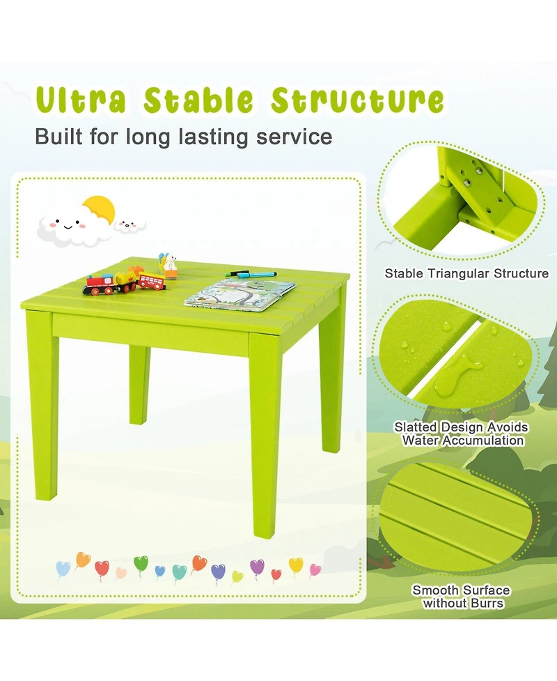 Square Kids Activity Play Table Fun and Versatile Table for Playtime and Learning