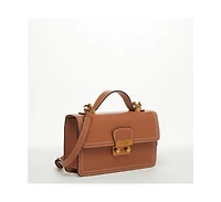 Susu Little Brown Bag Leather Small Crossbody Purse Cute Women's Handbag with Top Handle and Adjustable Strap