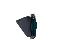 Susu Black Leather Clutch Bag Unique Snakeskin Evening Purse Women's Handbag
