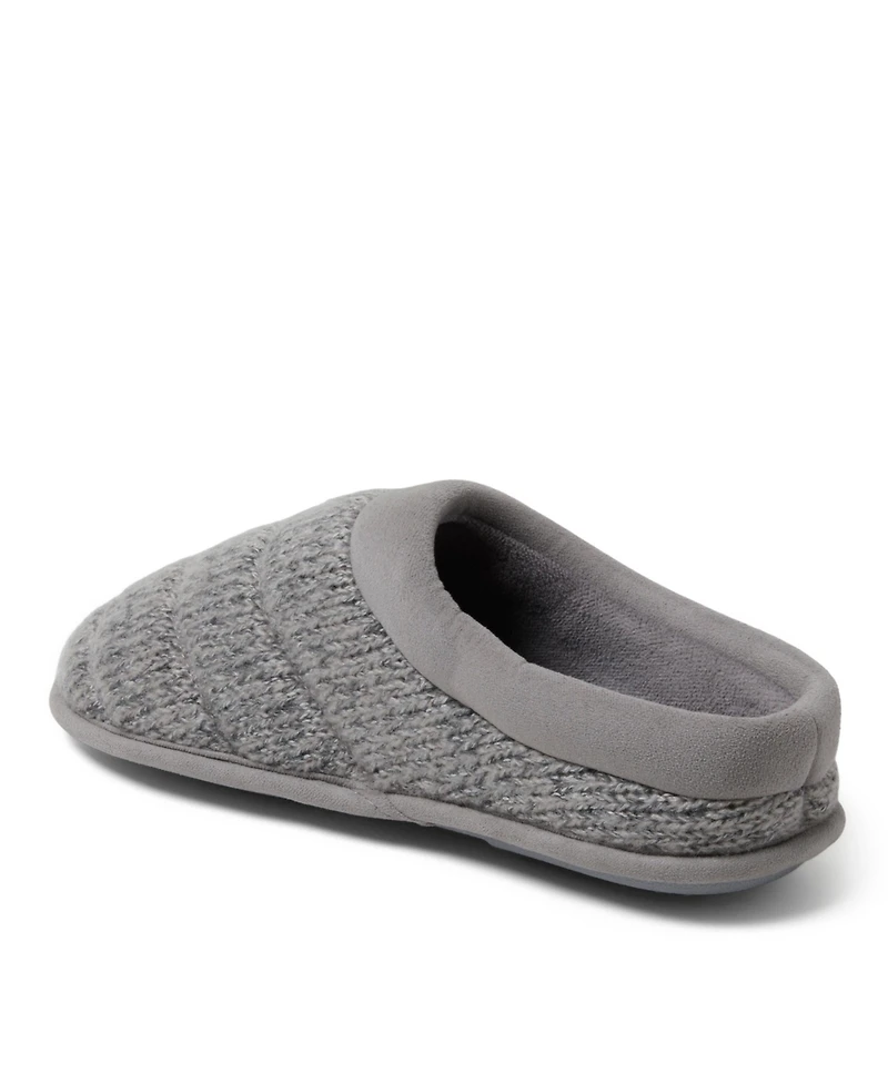Dearfoams Men's Asher Marled Knit Clog House Slipper