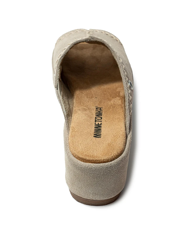 Minnetonka Women's Paislee Suede Wedge Sandals