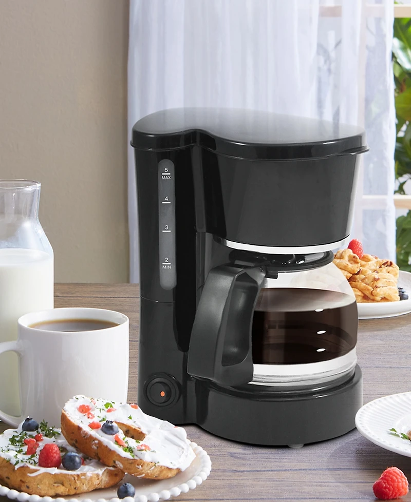 Elite Cuisine 5 Cup Pause and Serve Coffeemaker