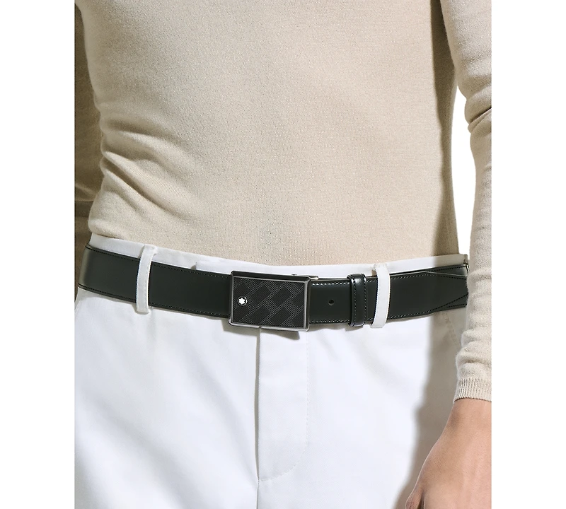 Montblanc Extreme 3.0 Black Leather Belt
