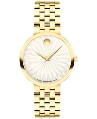 Movado Women's Museum Classic Swiss Quartz Yellow Pvd Watch, 29.5mm