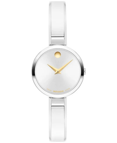 Movado Women's Moda Swiss Quartz Stainless-Steel Watch, 24mm